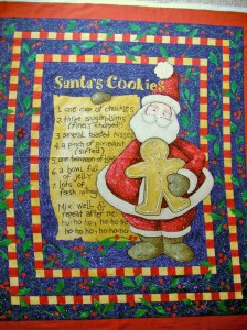 Weihnachten Cookies Stoffpanel Baumwollstoff